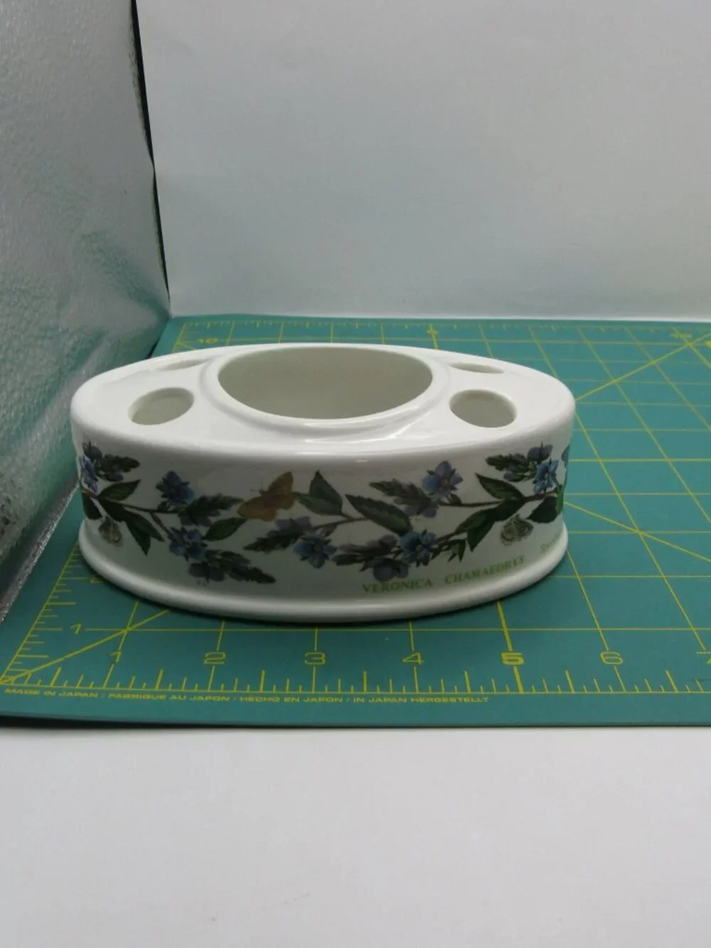 Portmeirion Ceramic Toothbrush Holder, Tumbler and Soap/Lotion Dispenser